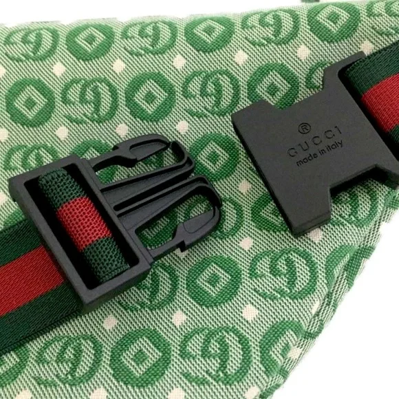 NEW Gucci Green and Red Belt Bag BUM WAIST WITH TAGS AND DUSTBAG - Picture 8 of 12